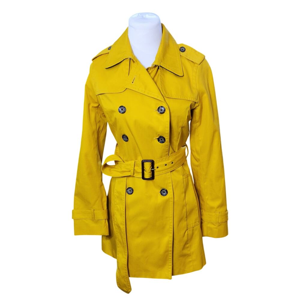 Banana Republic Mustard Dbl. Breasted Trench Coat